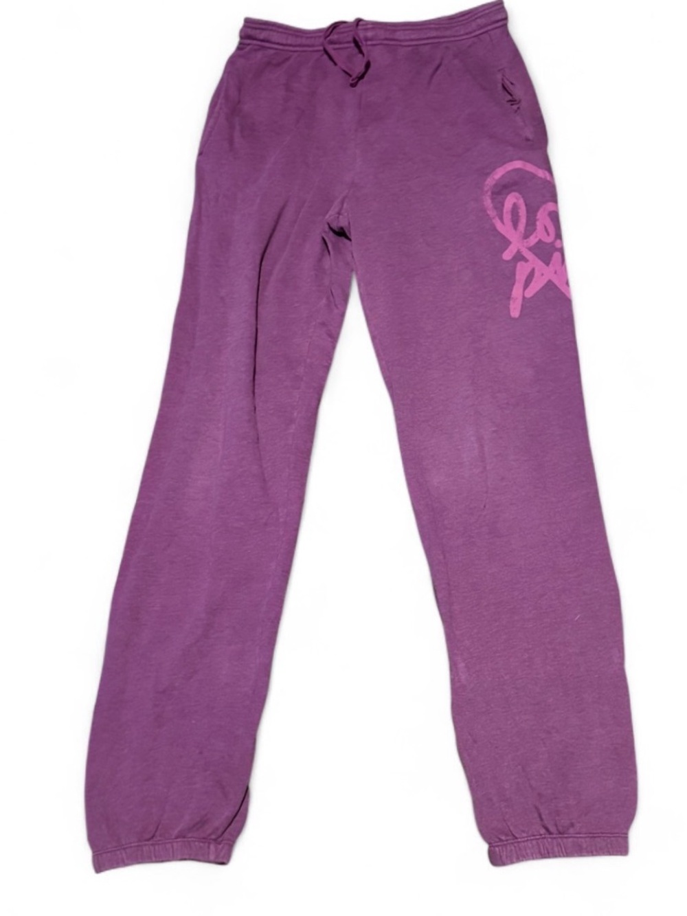 Y2K Victoria's Secret PINK Magenta “Love Pink” Sweatpants